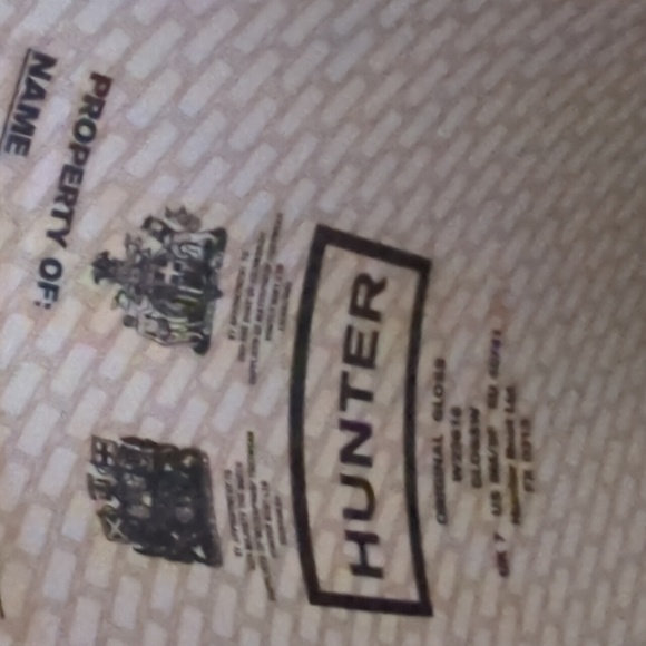 - Hunter Original Black Glossy Outdoor Rain Boots. - Picture 8 of 9